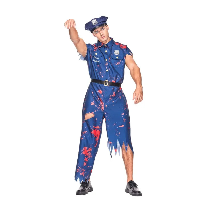 Zombie Cop Costume for Men