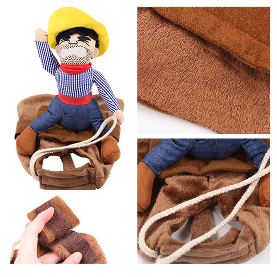 Cowboy Jacket and Hat Costume for Dogs