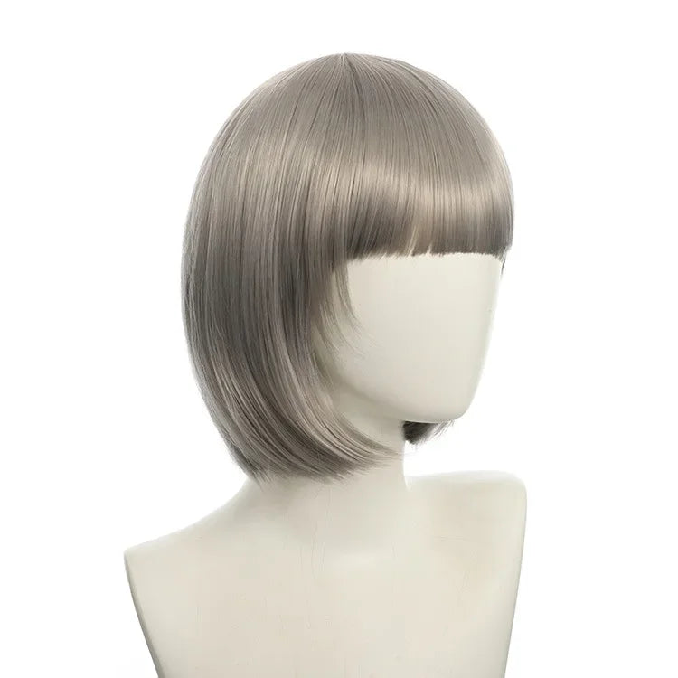 Short Bob Wig with Bangs, 24 Colors