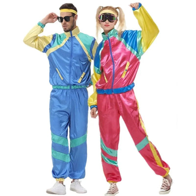 80s Tracksuit Couples Costume