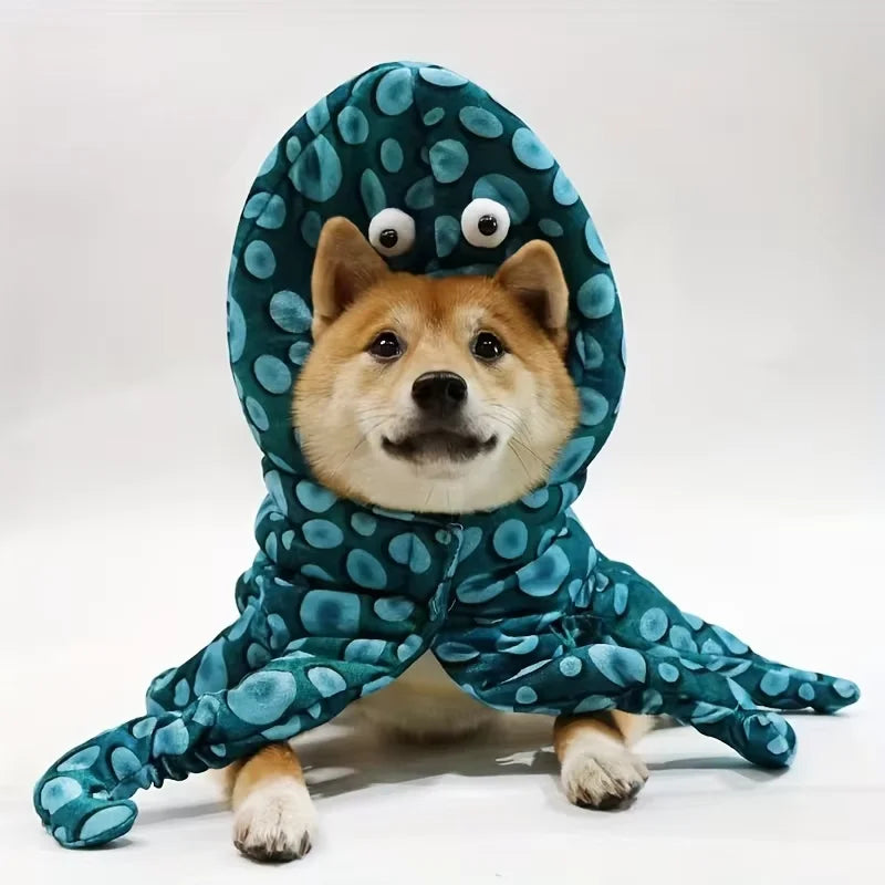 Octopus Dog Costume Hoodie