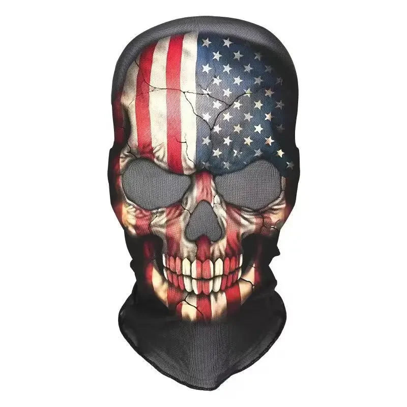 Skull Print Balaclava Mask, 21 Designs