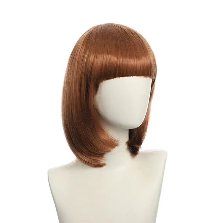 Short Bob Wig with Bangs, 24 Colors