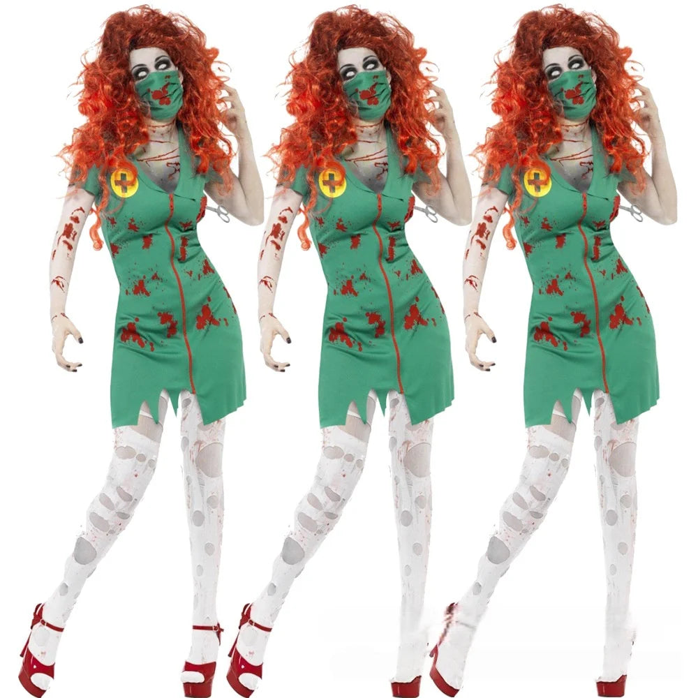 Zombie Nurse Costume for Women