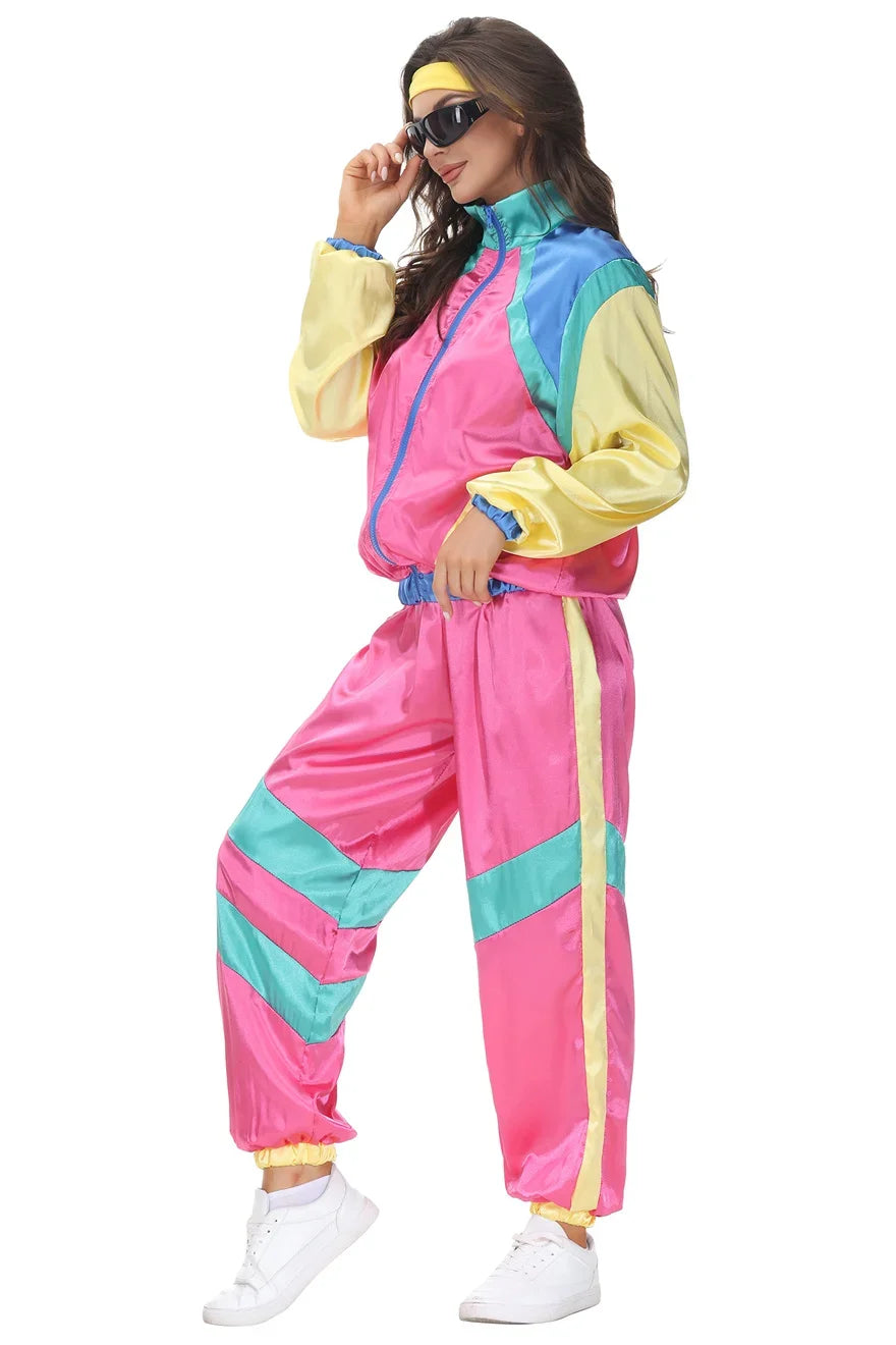 80s Tracksuit Costume for Women