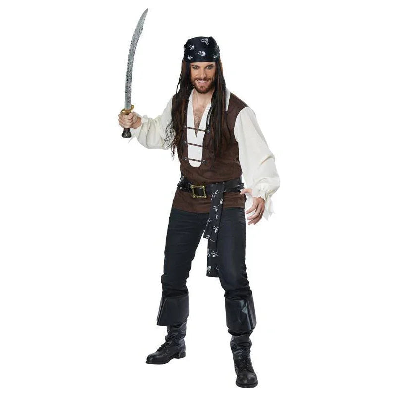 Pirate Captain Costume for Men, Full Suit