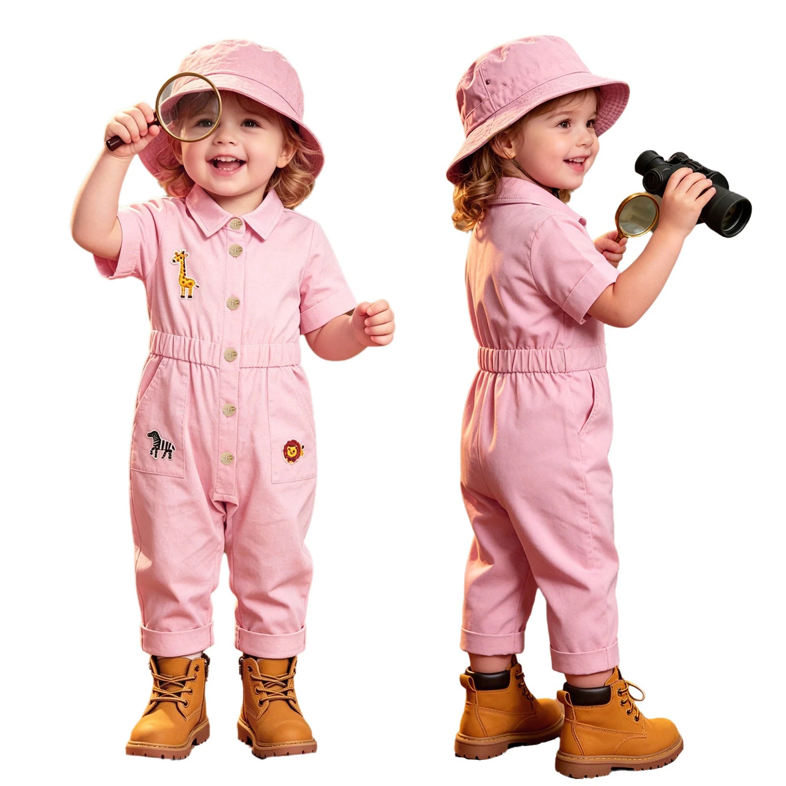 Zookeeper Costume for Toddlers, Jumpsuit or Dress, 9 Months to 5T