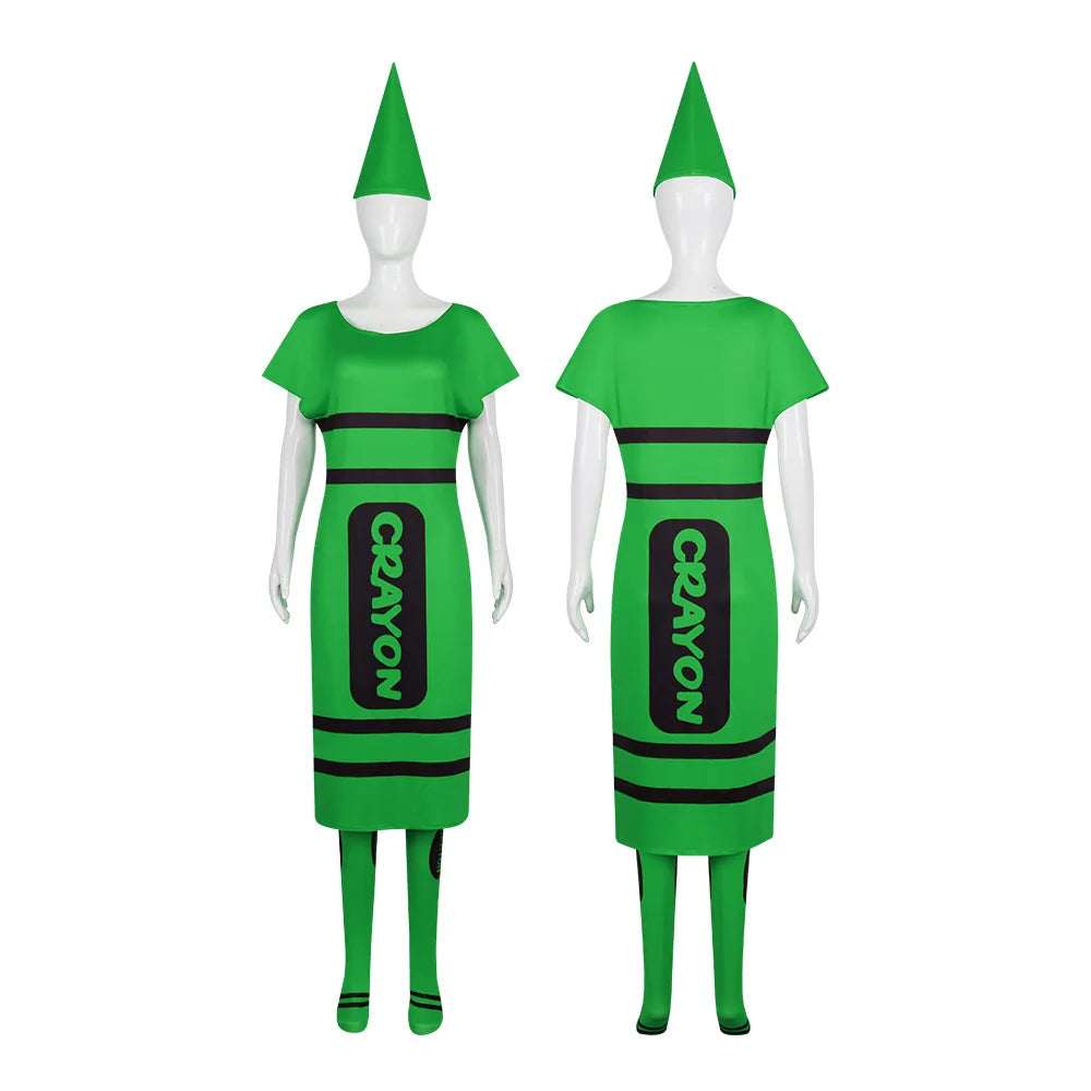 Crayon Costume for Adults, 7 Colors (Group Costume)