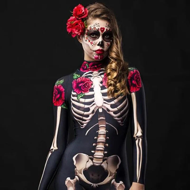 Day of the Dead Skeleton Costume, Kids and Adults