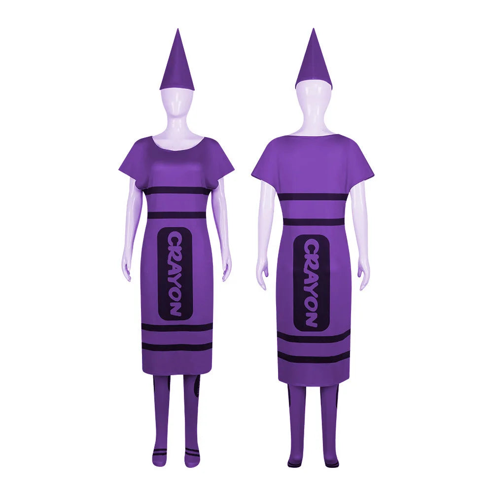 Crayon Costume for Adults, 7 Colors (Group Costume)